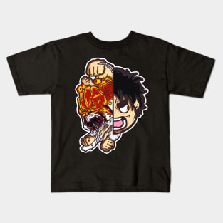 ChunkieCheeks One Piece - Luffy Kids T-Shirt